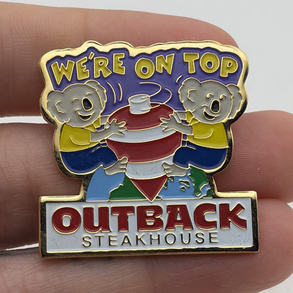 Outback Steakhouse We’re On Top Koalas Lapel Hat Pin
